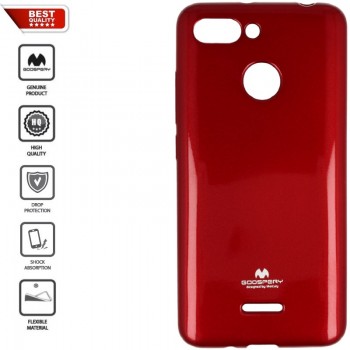 Raudonas goospery silikoninis 1.5 mm. storio dėklas (REDMI 6)